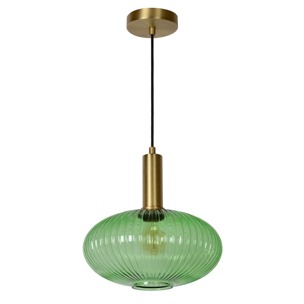Lucide HanglampMaloto Ø 30cm groen - 45386/30/33